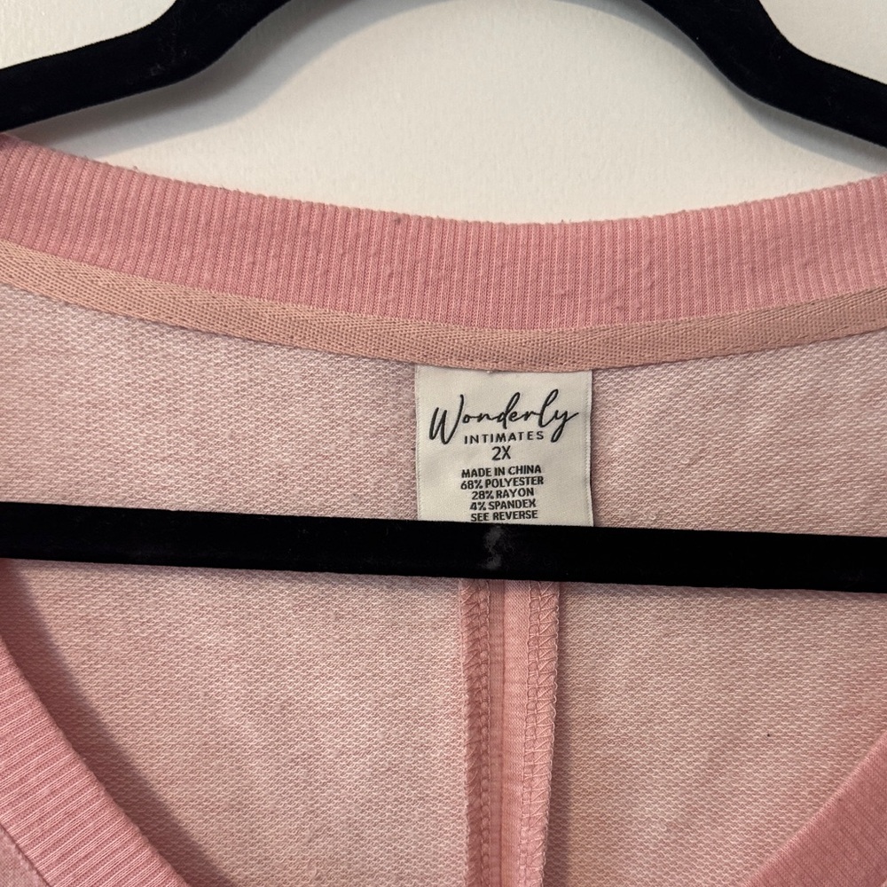Pink V-Neck Sweater - Picture 2 of 5